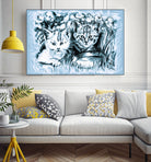 Blue Baby Cats by Gitta Gläser on GIANT ART - blue digital drawing