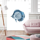 Blue Fish Illustration by Alessandra Minervini on GIANT ART - blue digital painting