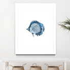 Blue Fish Illustration by Alessandra Minervini on GIANT ART - blue digital painting