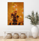 Santa Claus Christmas Gifts Candle Lights by Anna Matveeva on GIANT ART - white photo illustration