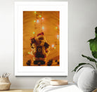 Santa Claus Christmas Gifts Candle Lights by Anna Matveeva on GIANT ART - white photo illustration