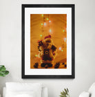 Santa Claus Christmas Gifts Candle Lights by Anna Matveeva on GIANT ART - white photo illustration