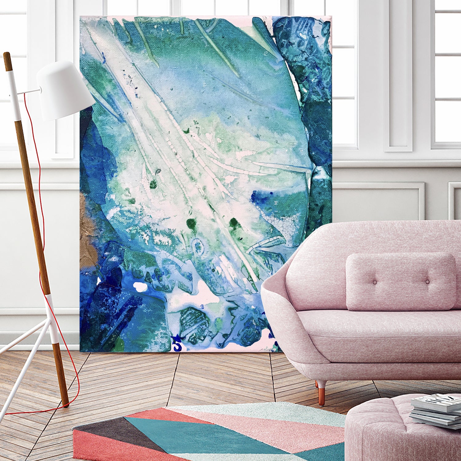 Ocean White by Alicia Jones on GIANT ART - white digital painting