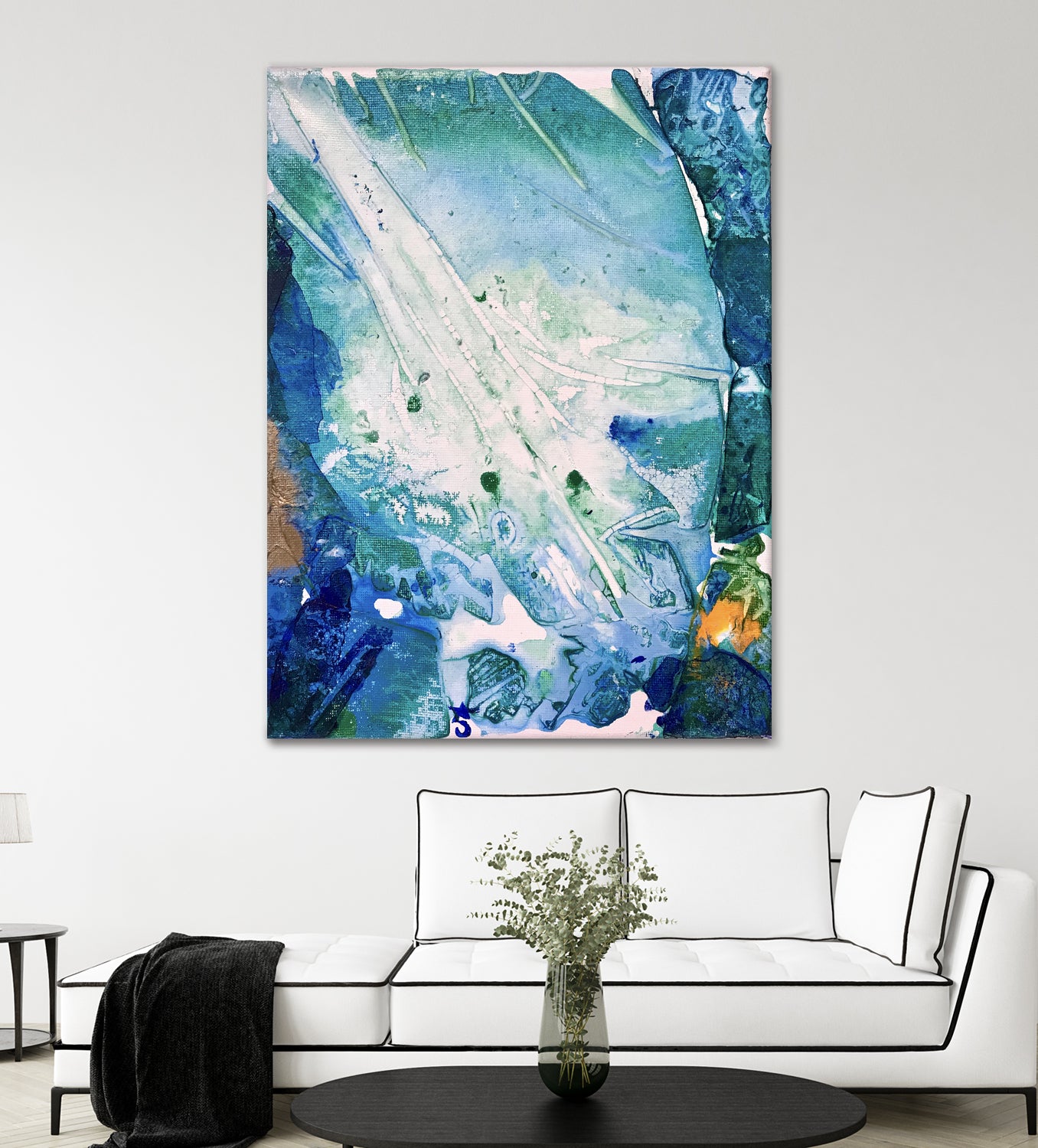 Ocean White by Alicia Jones on GIANT ART - white digital painting