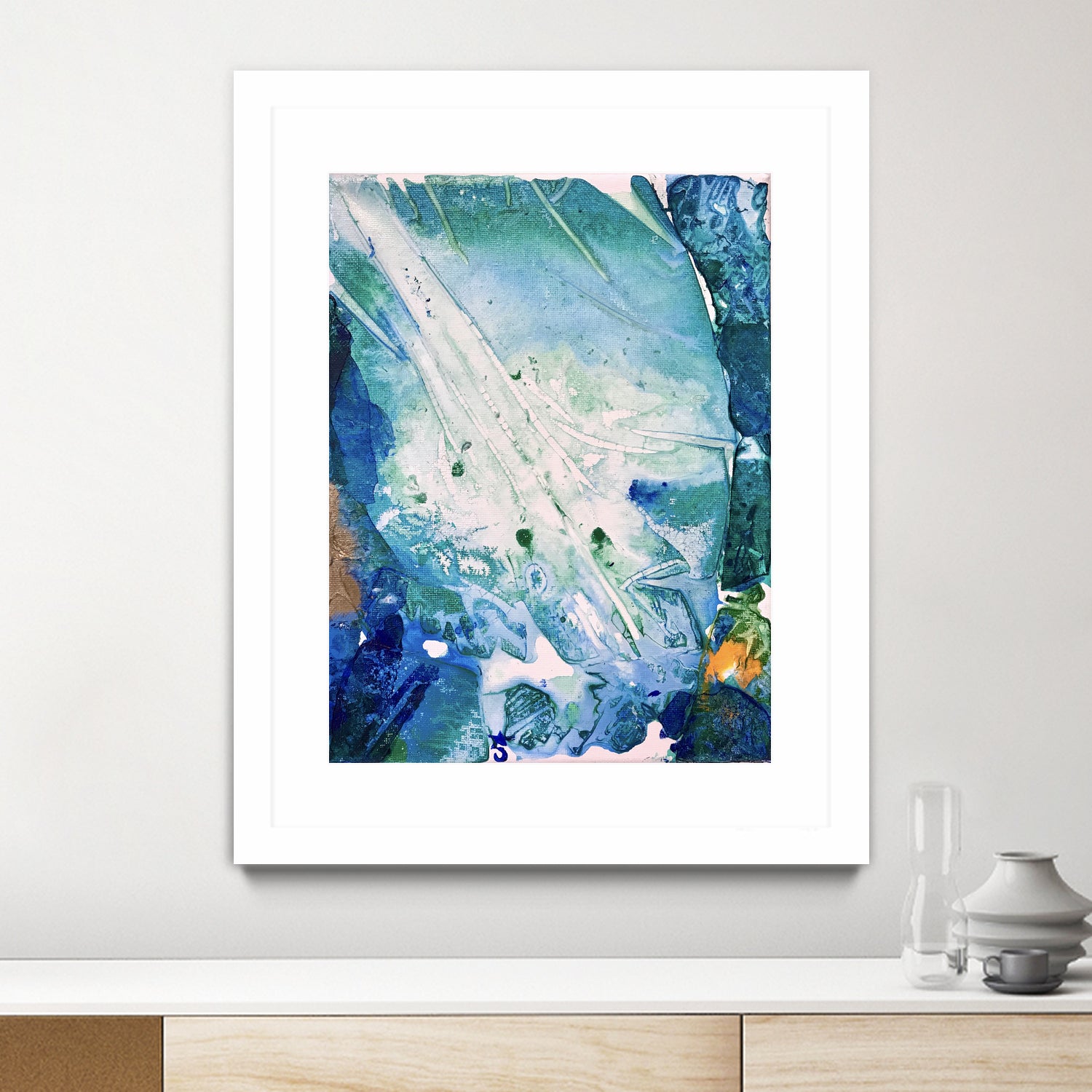 Ocean White by Alicia Jones on GIANT ART - white digital painting