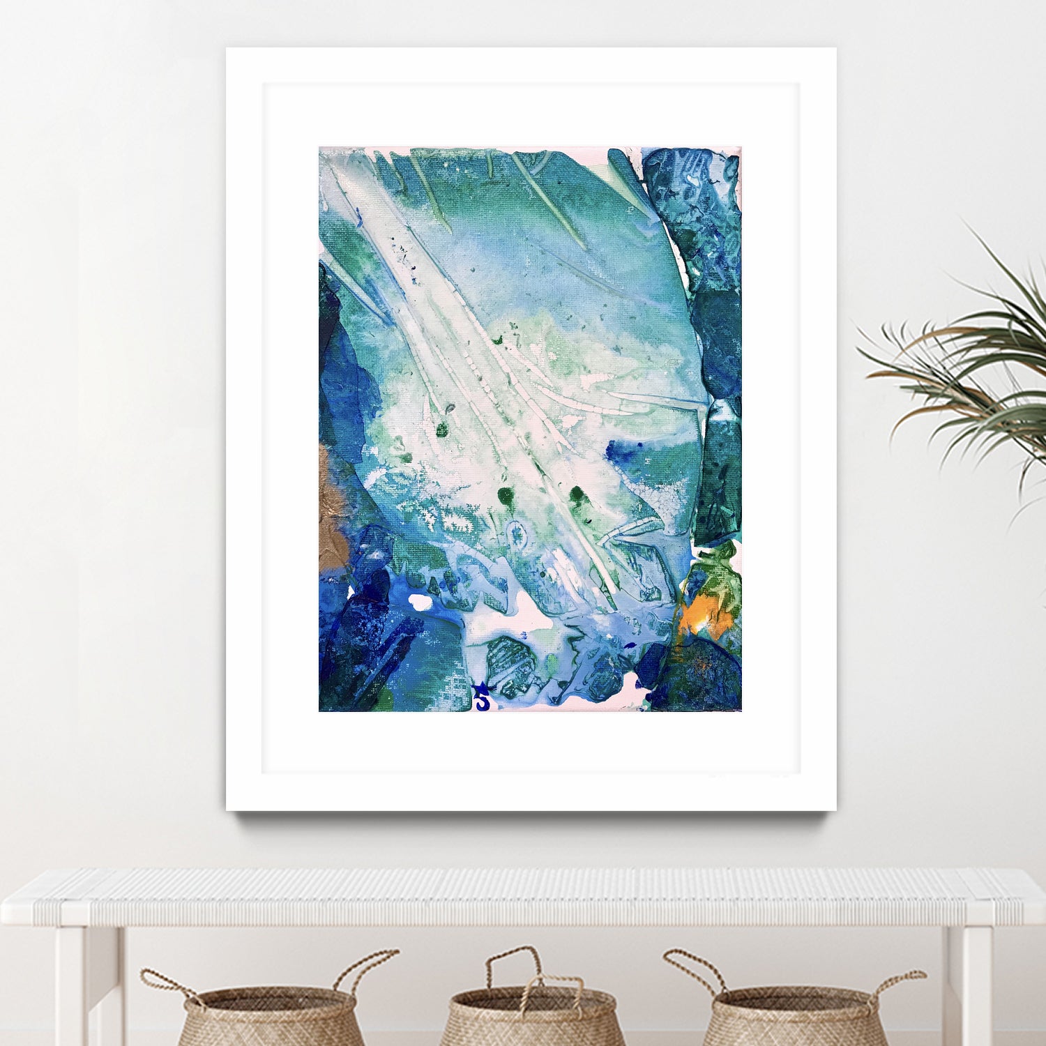 Ocean White by Alicia Jones on GIANT ART - white digital painting