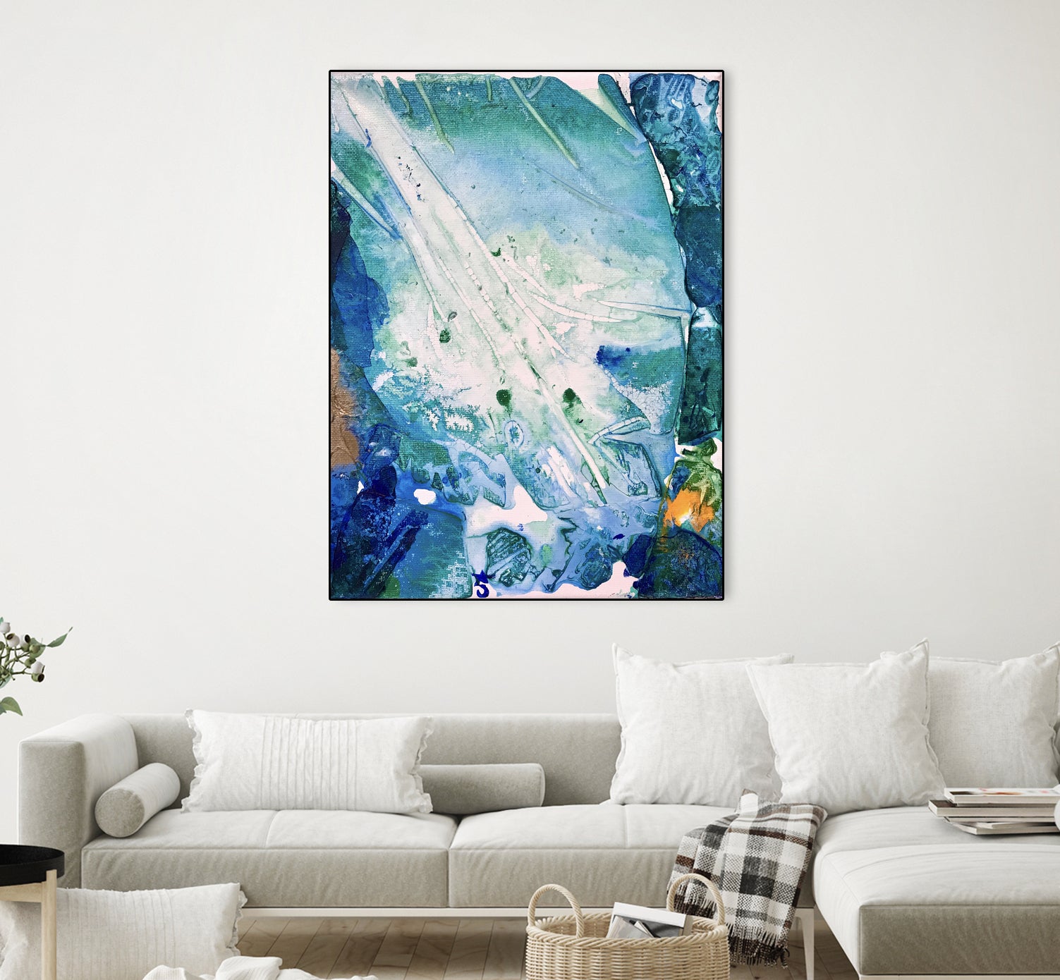 Ocean White by Alicia Jones on GIANT ART - white digital painting