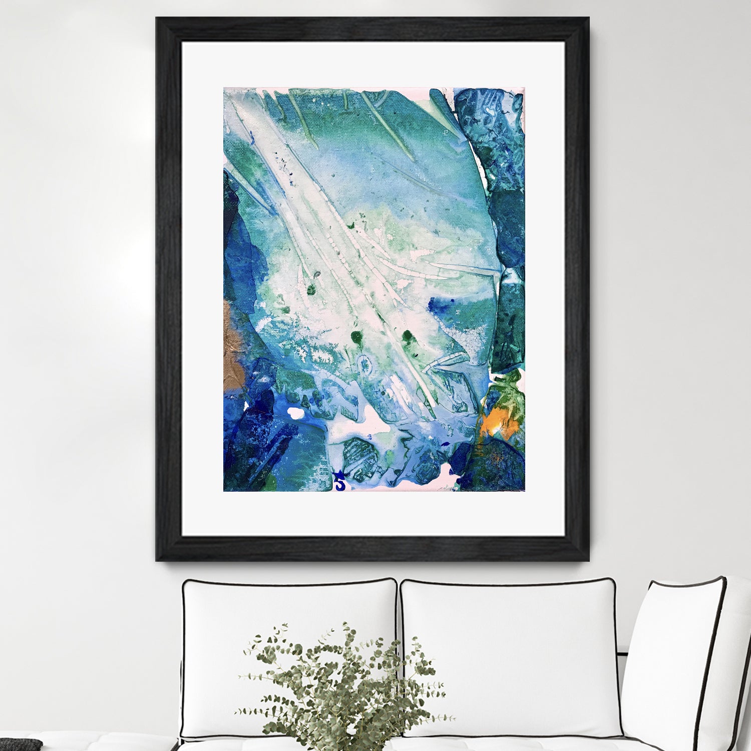 Ocean White by Alicia Jones on GIANT ART - white digital painting