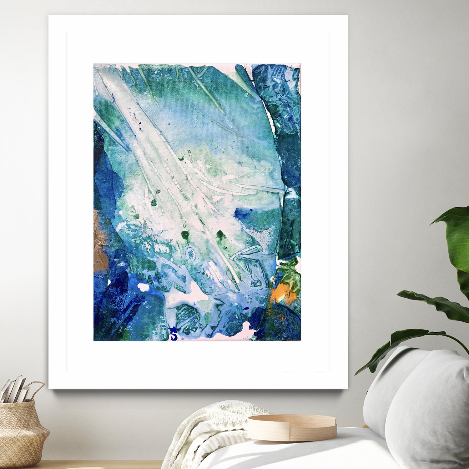 Ocean White by Alicia Jones on GIANT ART - white digital painting