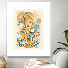 Diamonds Are A Girl's Best Friend by Gitta Gläser on GIANT ART - yellow typography