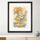 Diamonds Are A Girl's Best Friend by Gitta Gläser on GIANT ART - yellow typography