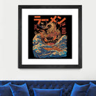 Great Ramen off Kanagawa by Ilustrata design on GIANT ART - white digital drawing