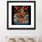 Great Ramen off Kanagawa by Ilustrata design on GIANT ART - white digital drawing