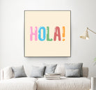 Hola! by Francisco Moreno on GIANT ART - yellow typography