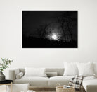 Moonrise through the clouds by William Cunning on GIANT ART - black processing/programming