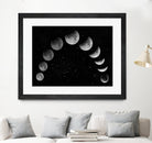 Moon eclipse / Moon phases by Ieva Šileikaitė on GIANT ART - black photo illustration