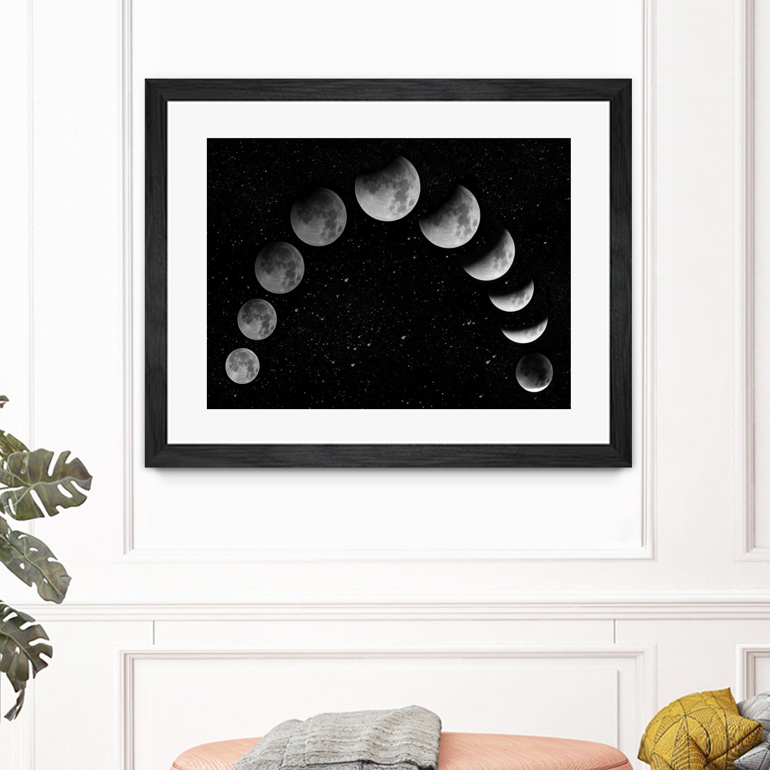 Moon eclipse / Moon phases by Ieva Šileikaitė on GIANT ART - black photo illustration