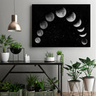 Moon eclipse / Moon phases by Ieva Šileikaitė on GIANT ART - black photo illustration