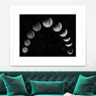 Moon eclipse / Moon phases by Ieva Šileikaitė on GIANT ART - black photo illustration