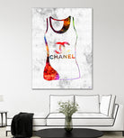 Chanel Shirt by Daniel Janda on GIANT ART - pink mixed media