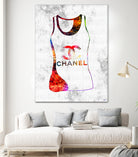 Chanel Shirt by Daniel Janda on GIANT ART - pink mixed media