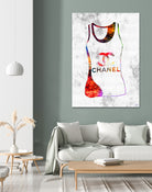 Chanel Shirt by Daniel Janda on GIANT ART - pink mixed media