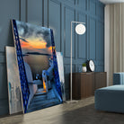 Santorini 15 by Haris Kavalla on GIANT ART - blue photo manipulation