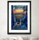 Santorini 15 by Haris Kavalla on GIANT ART - blue photo manipulation