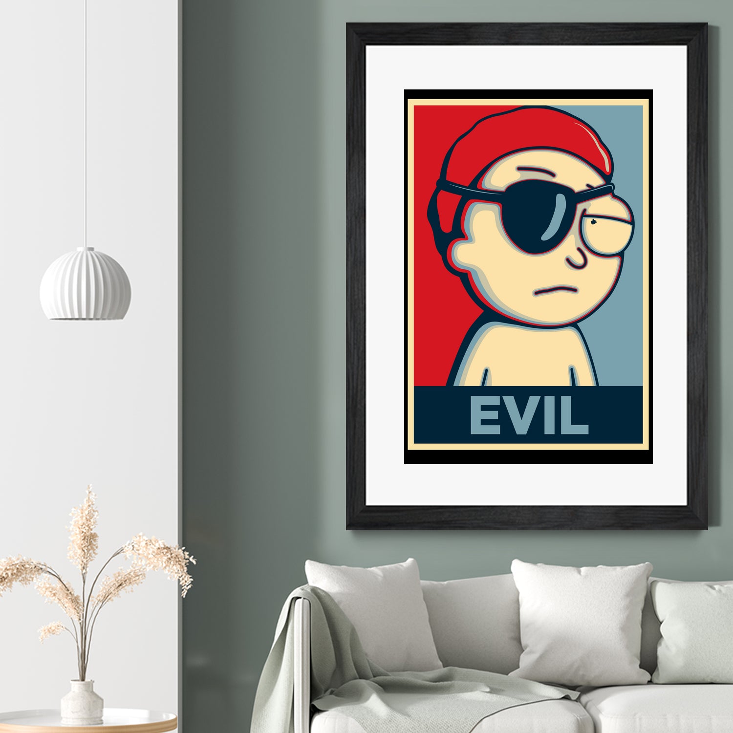 EVIL by Christopher Sanabria on GIANT ART - red digital painting