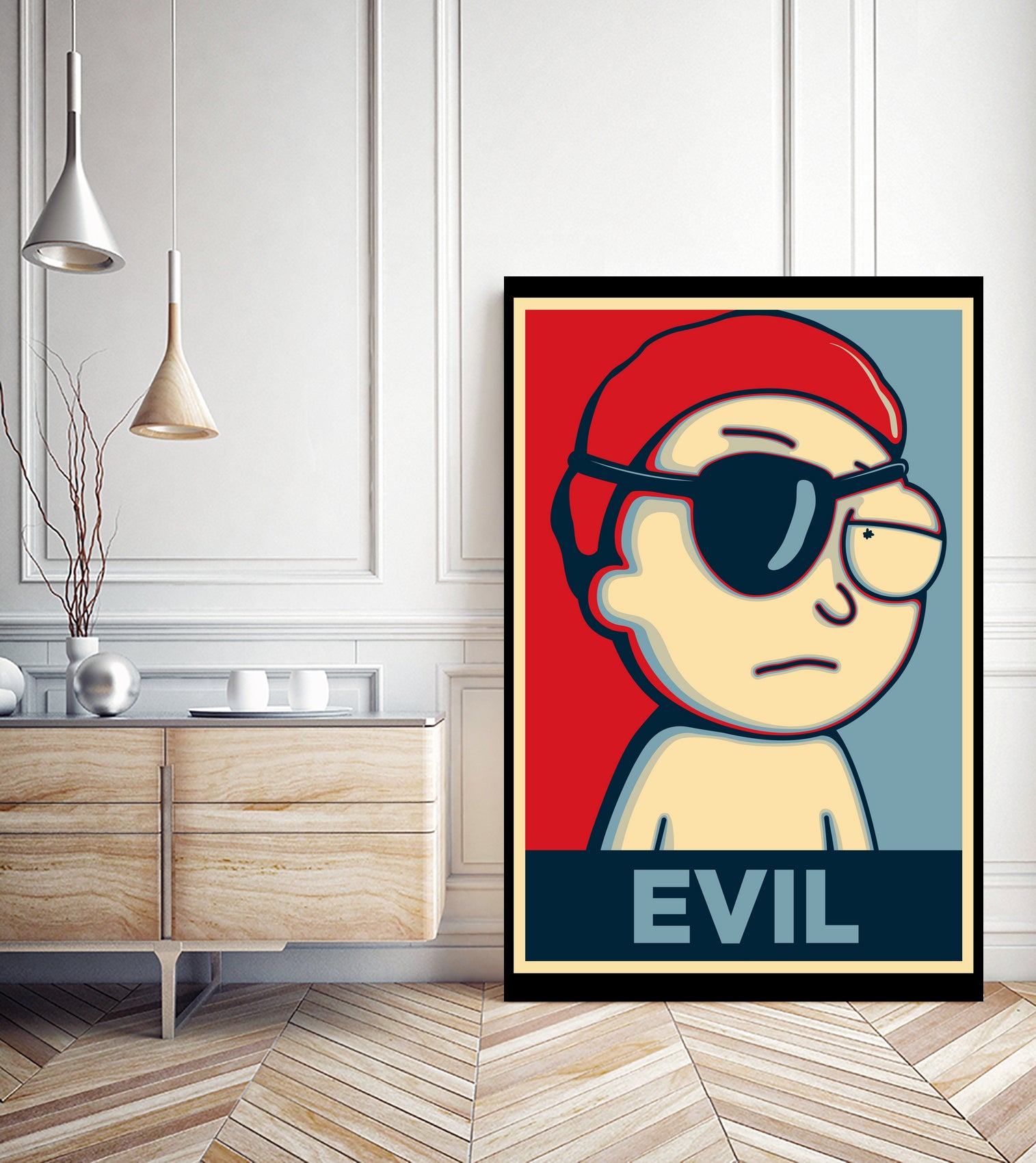 EVIL by Christopher Sanabria on GIANT ART - red digital painting