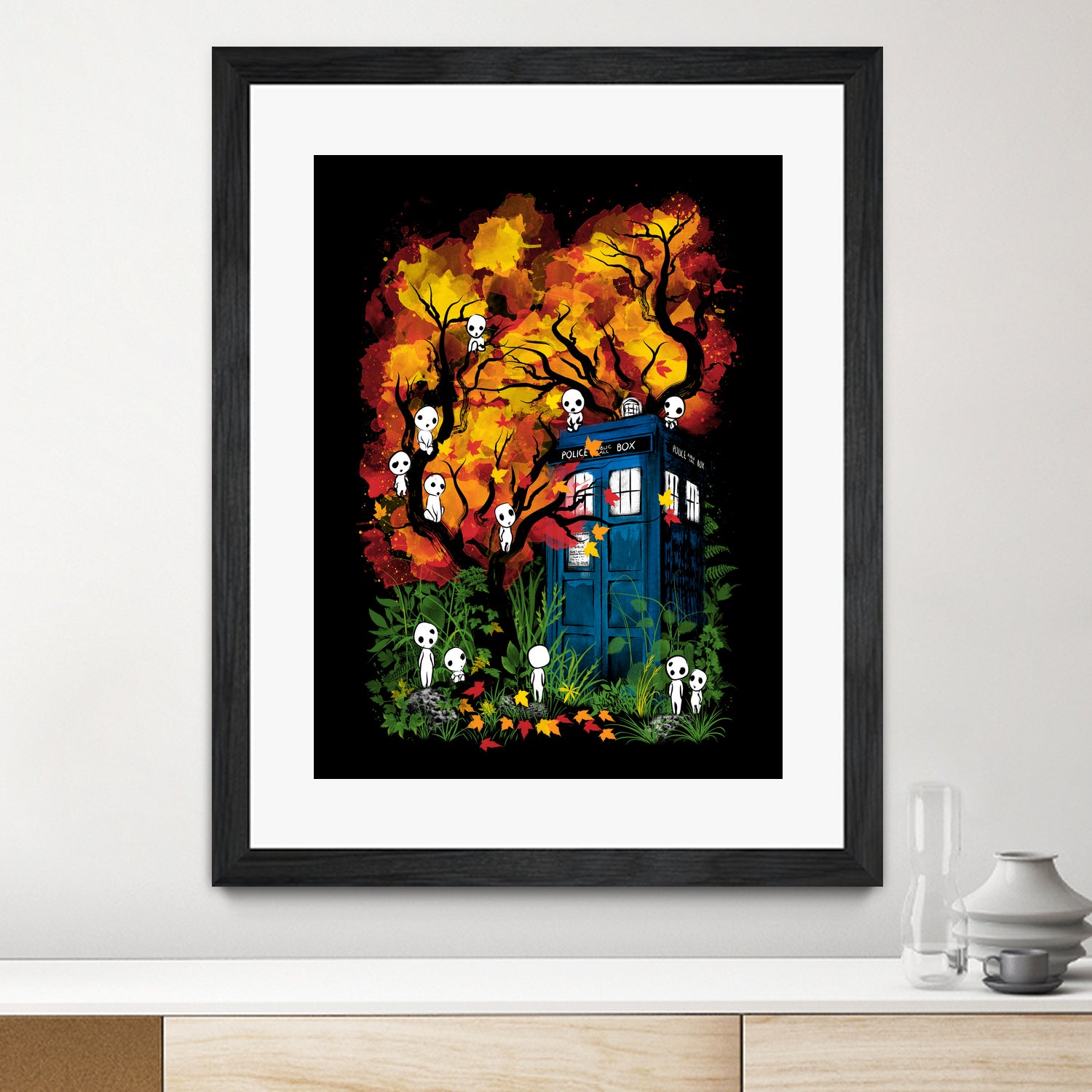 The Doctor in the Forest by Antonio Camarena on GIANT ART - black digital painting