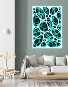 Interarea #16 by fabrice blin on GIANT ART - blue digital drawing