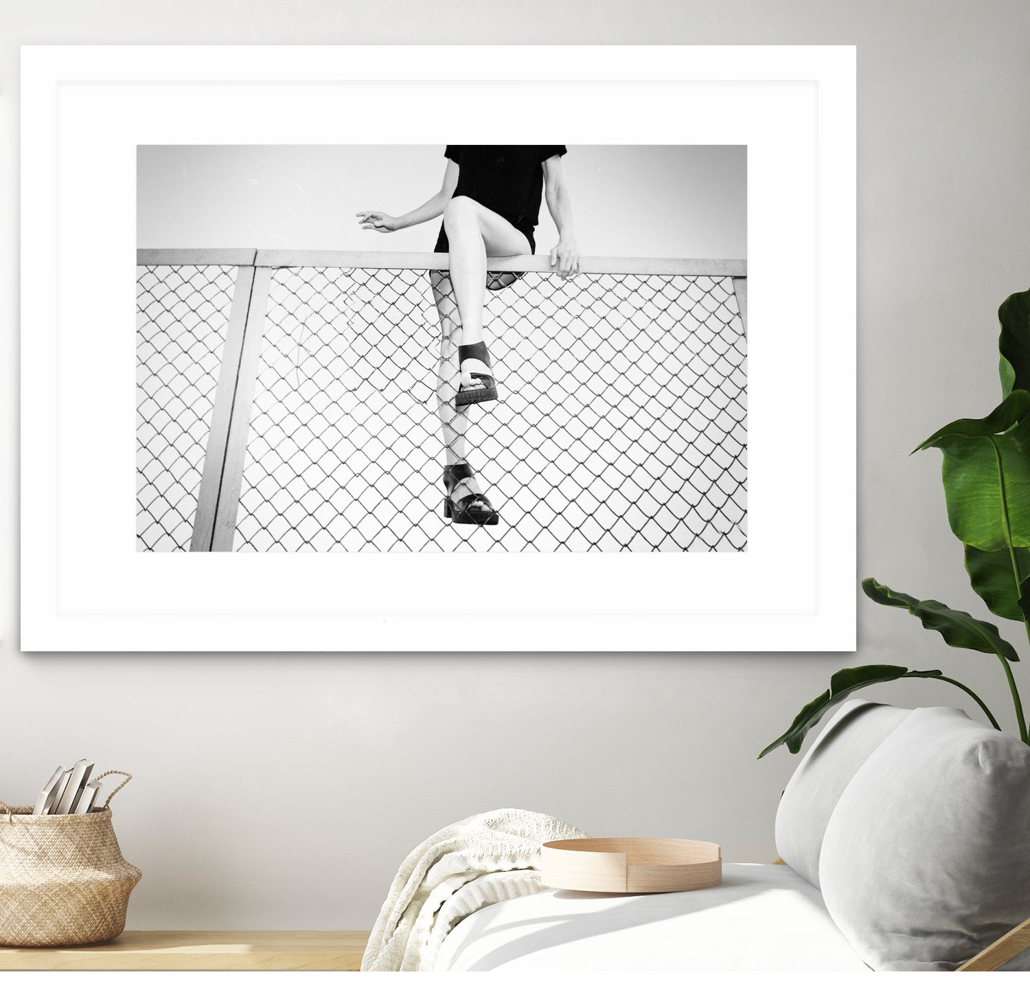 Hoping Fences by Linas Vaitonis on GIANT ART - gray photo illustration