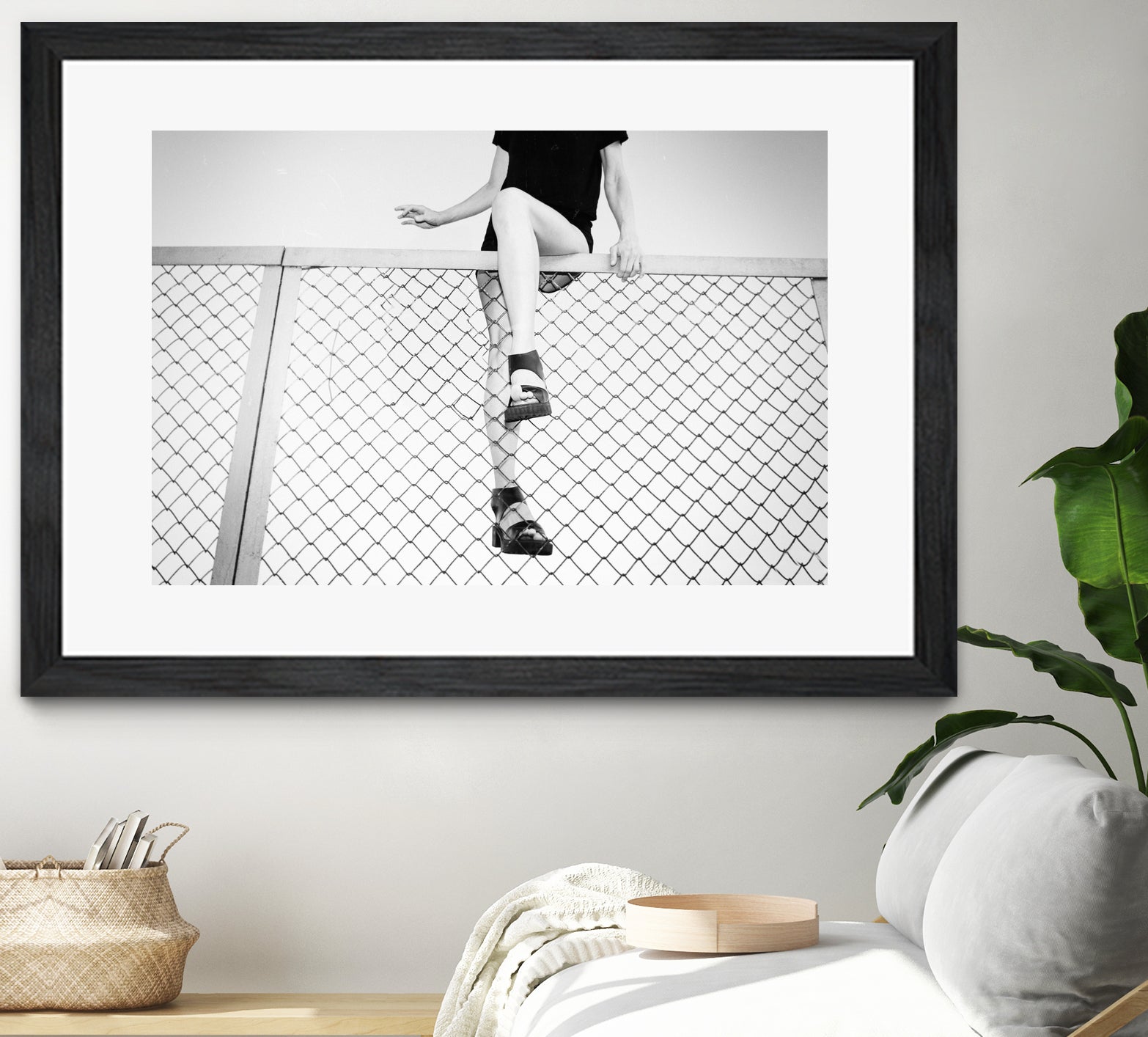 Hoping Fences by Linas Vaitonis on GIANT ART - gray photo illustration