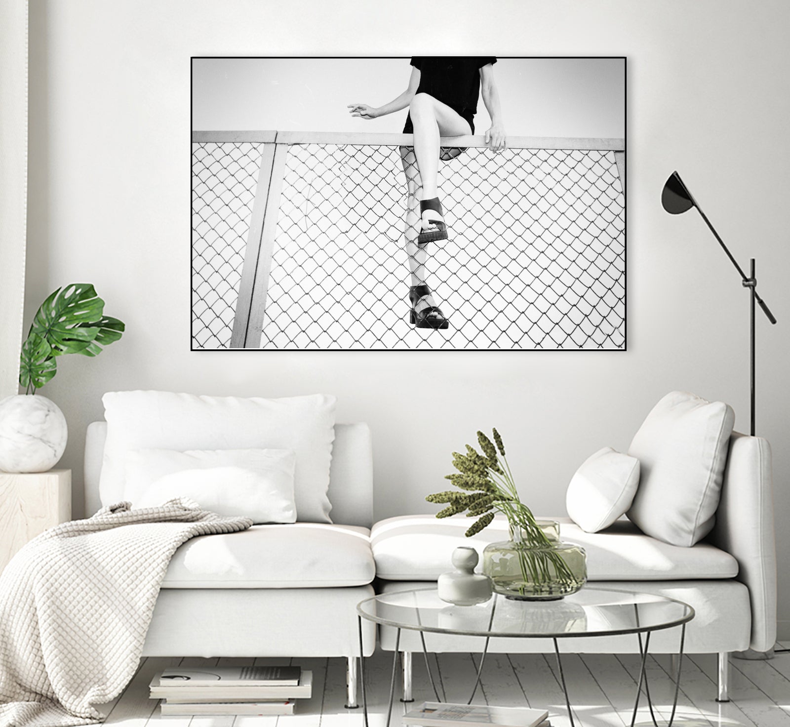 Hoping Fences by Linas Vaitonis on GIANT ART - gray photo illustration