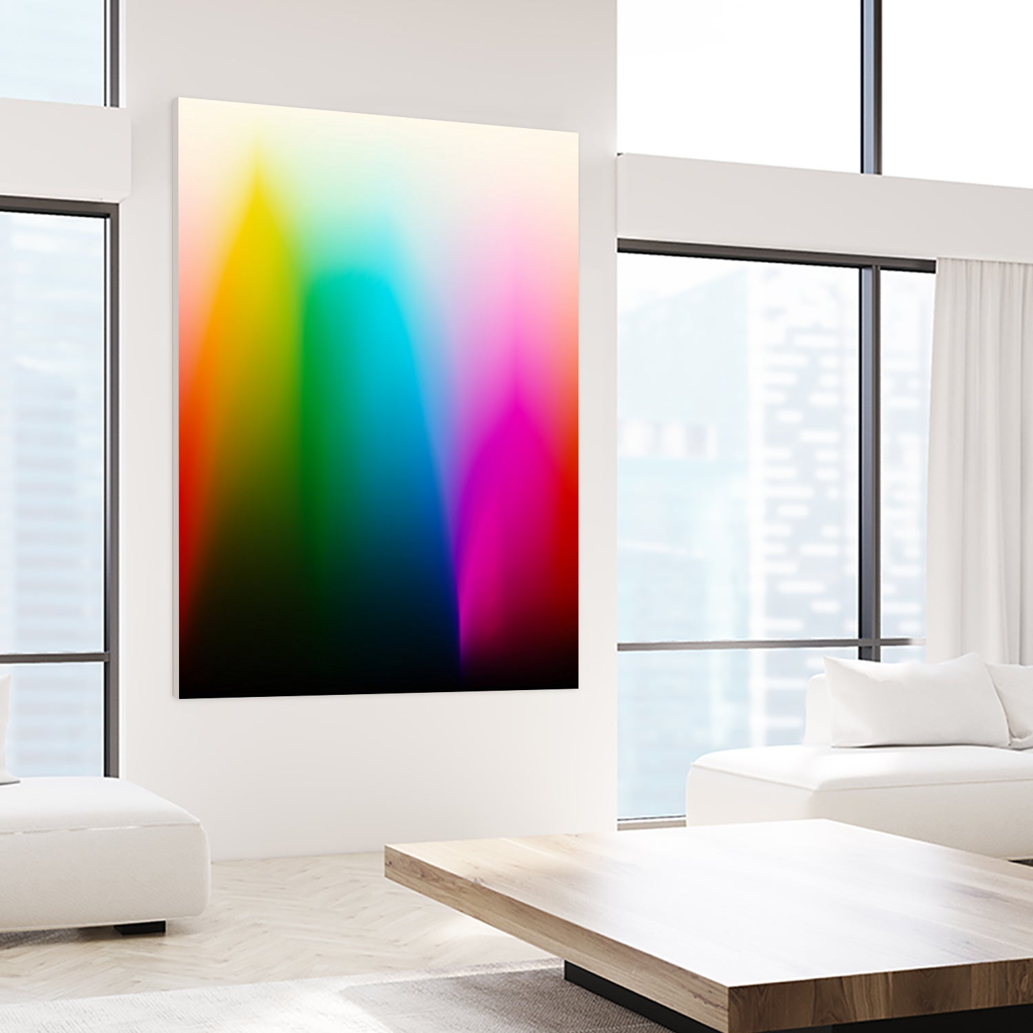 Every Color Rainbow Gradient on Film Stock by William Bottini on GIANT ART - red photo illustration