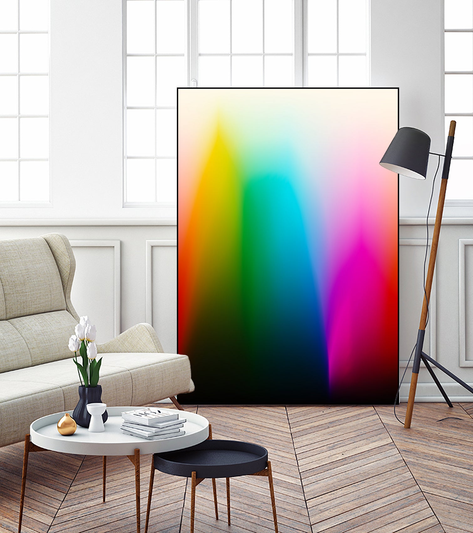 Every Color Rainbow Gradient on Film Stock by William Bottini on GIANT ART - red photo illustration