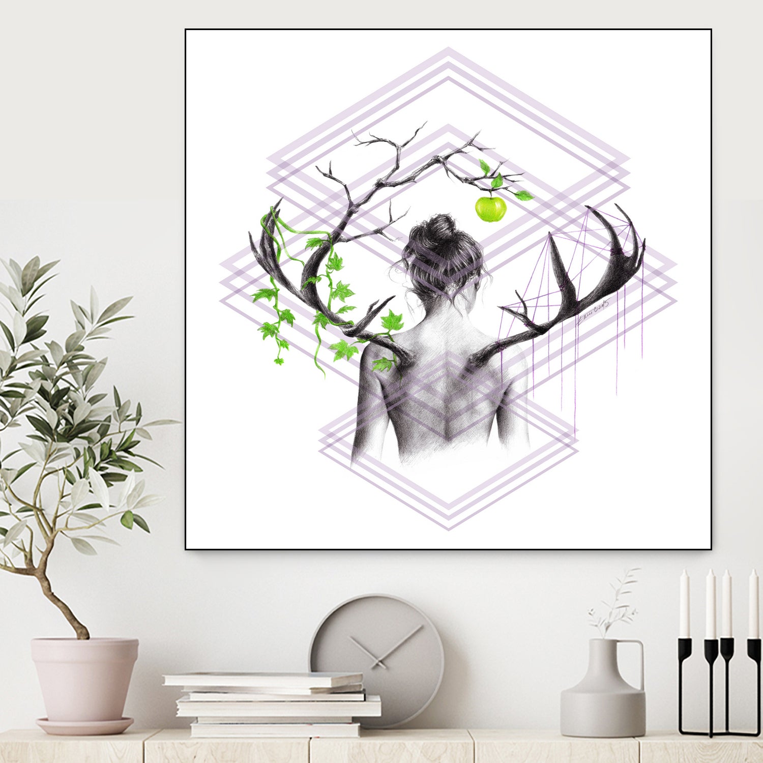 Grow by Emi Dimitrova on GIANT ART - white digital drawing