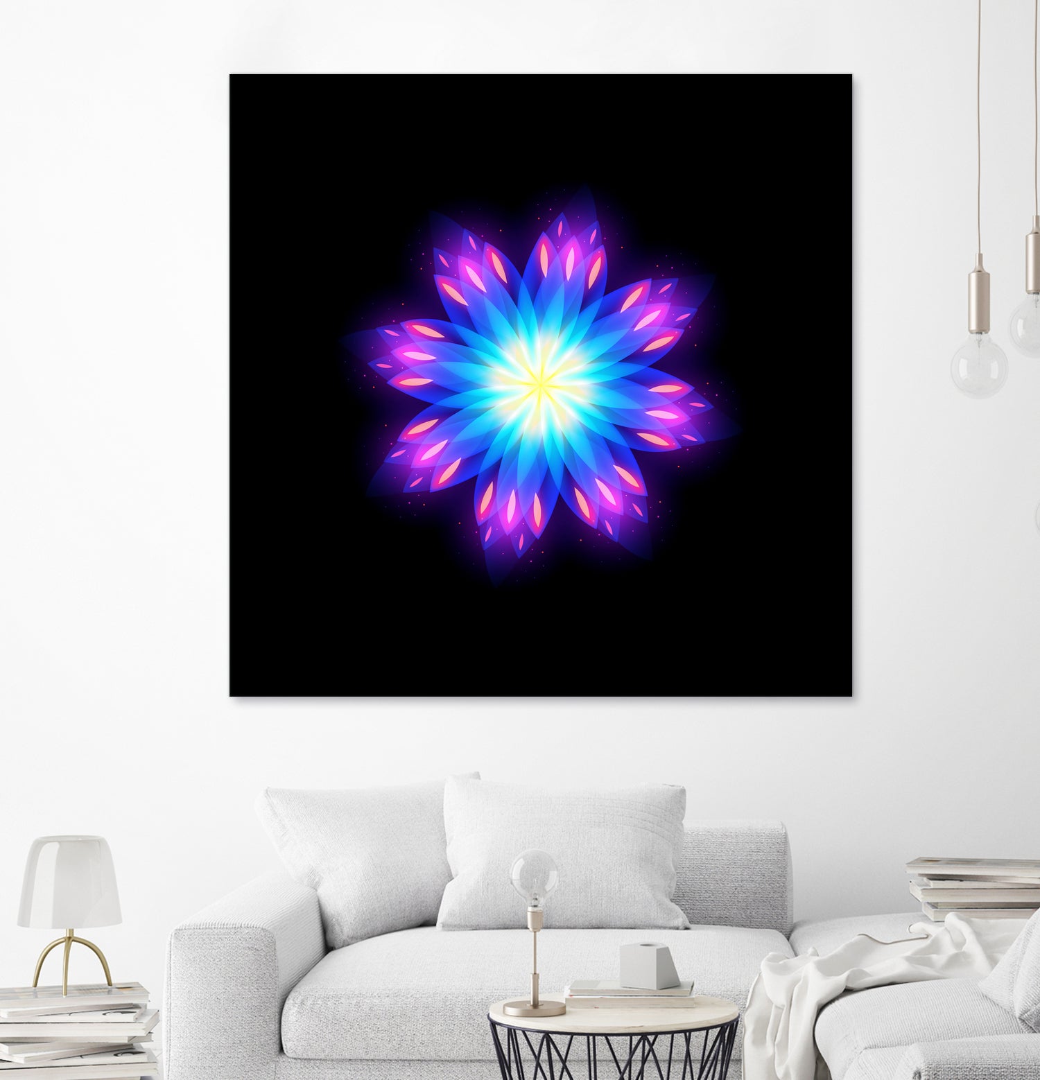 abstract flower2 by Ilya Shapko on GIANT ART - blue vector illustration