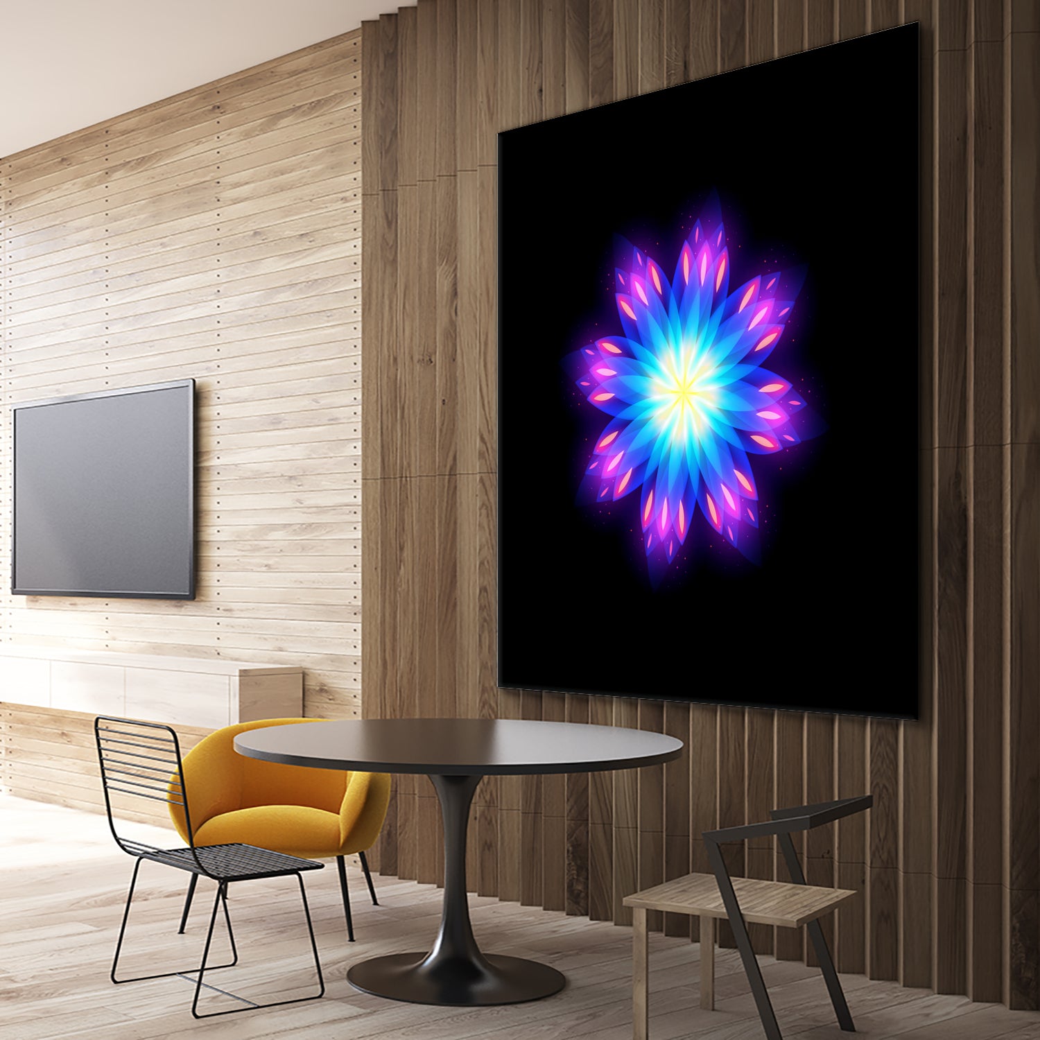 abstract flower2 by Ilya Shapko on GIANT ART - blue vector illustration