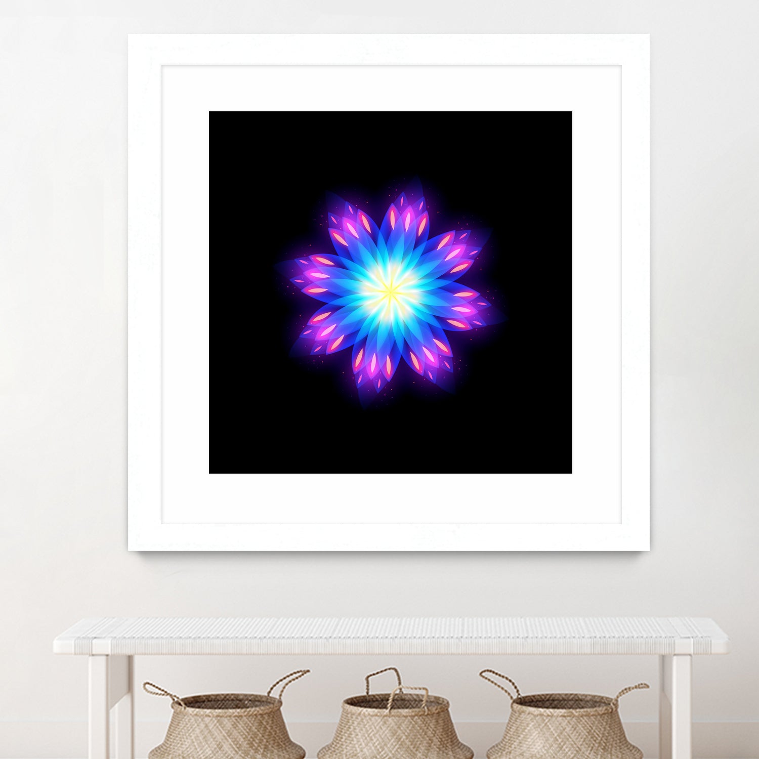 abstract flower2 by Ilya Shapko on GIANT ART - blue vector illustration