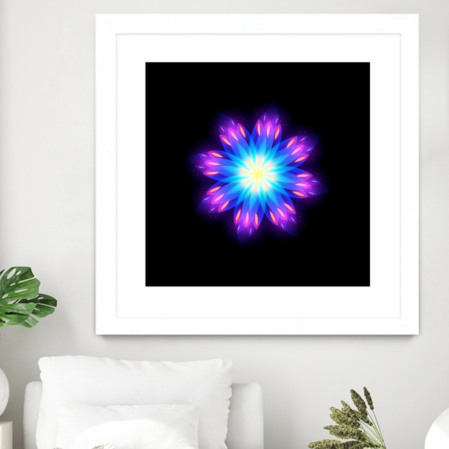 abstract flower2 by Ilya Shapko on GIANT ART - blue vector illustration