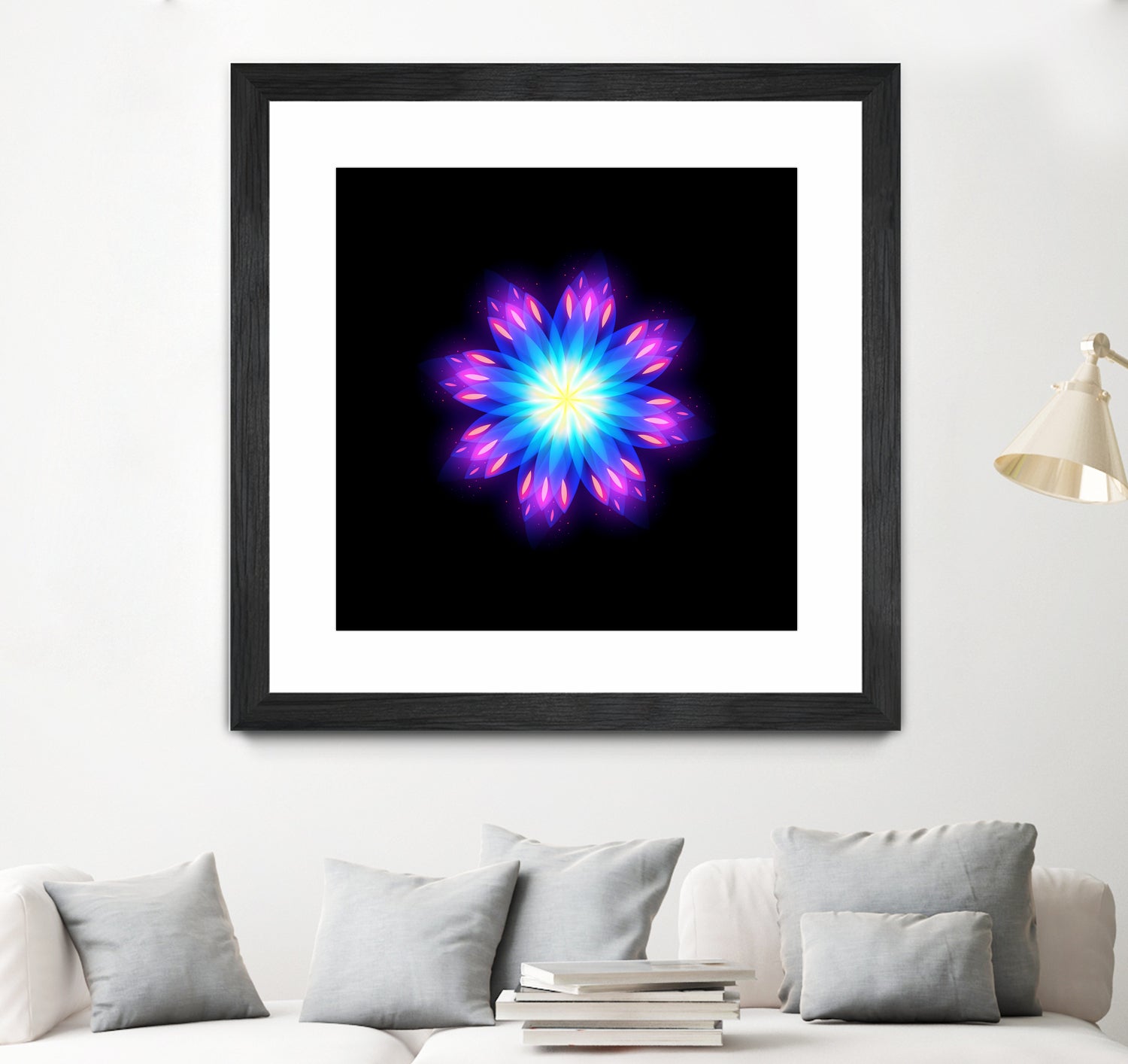 abstract flower2 by Ilya Shapko on GIANT ART - blue vector illustration