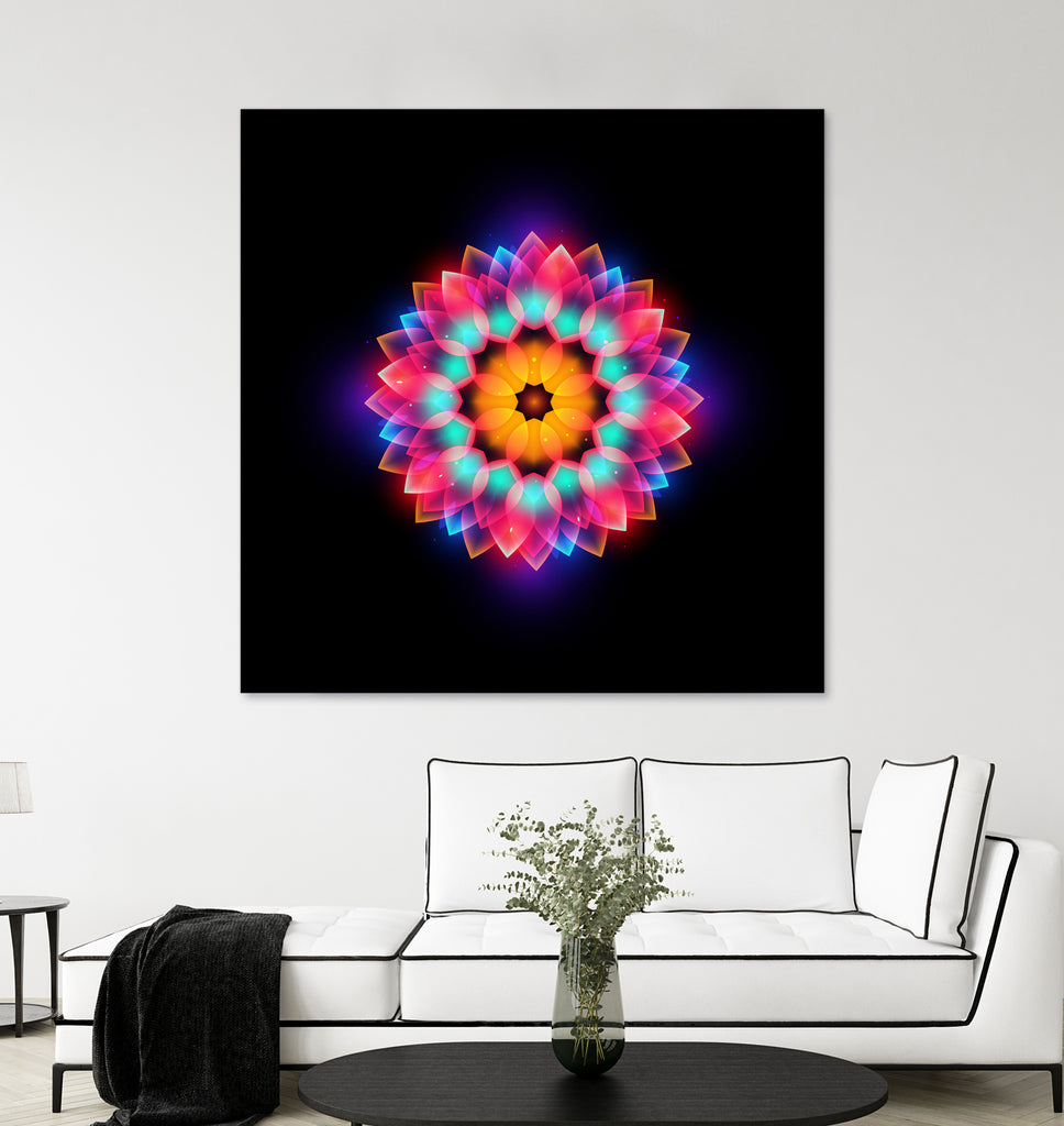 abstract flower3 by Ilya Shapko on GIANT ART - black vector illustration