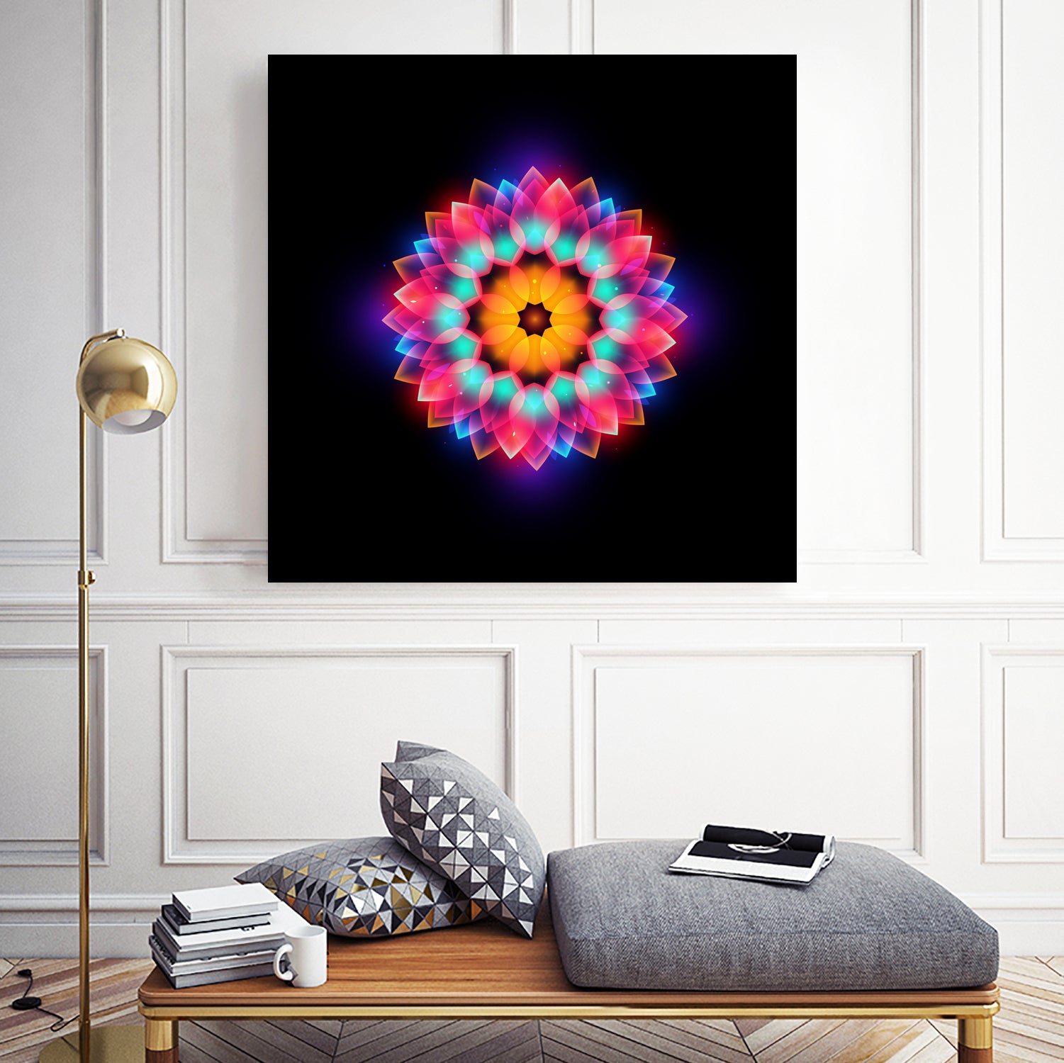 abstract flower3 by Ilya Shapko on GIANT ART - black vector illustration