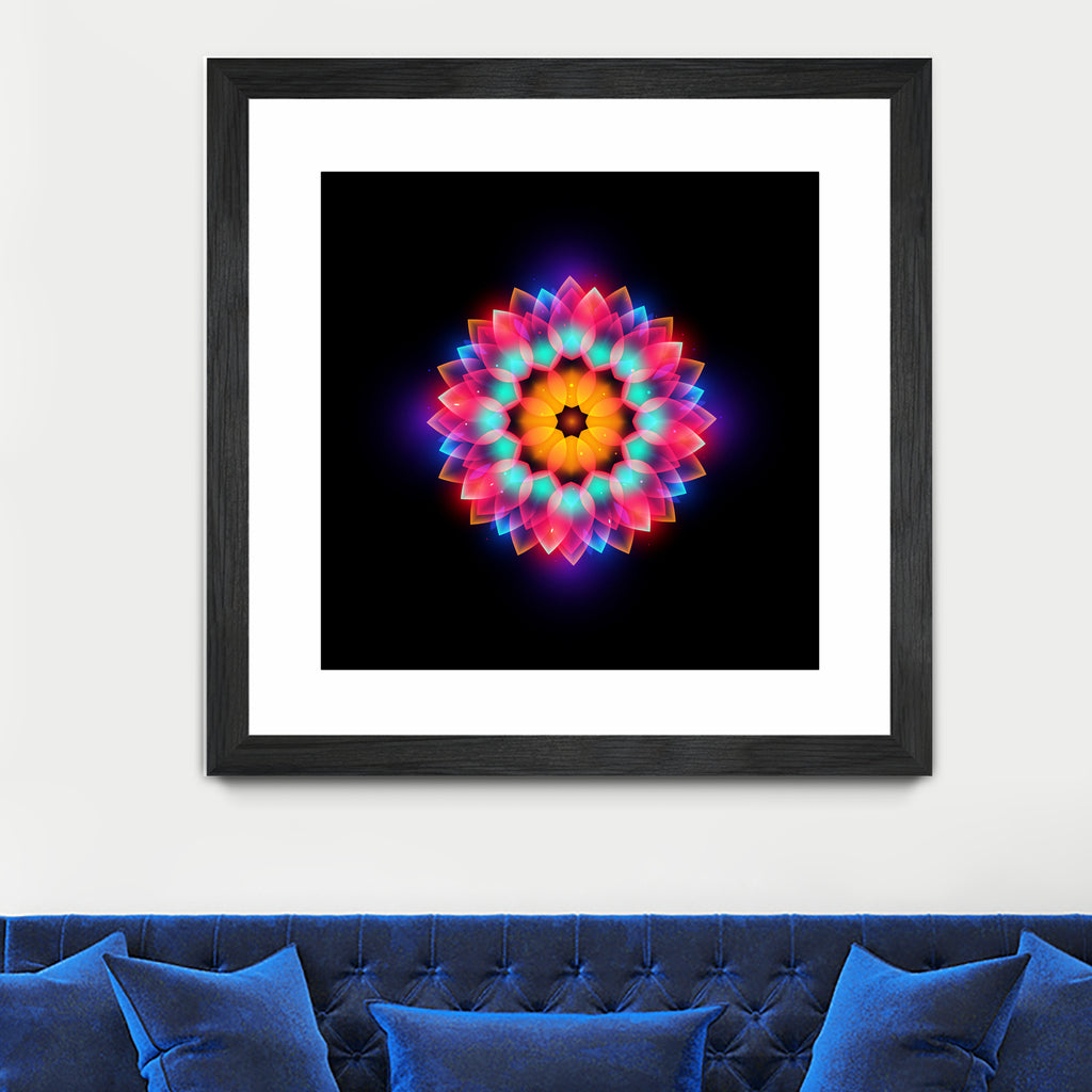 abstract flower3 by Ilya Shapko on GIANT ART - black vector illustration