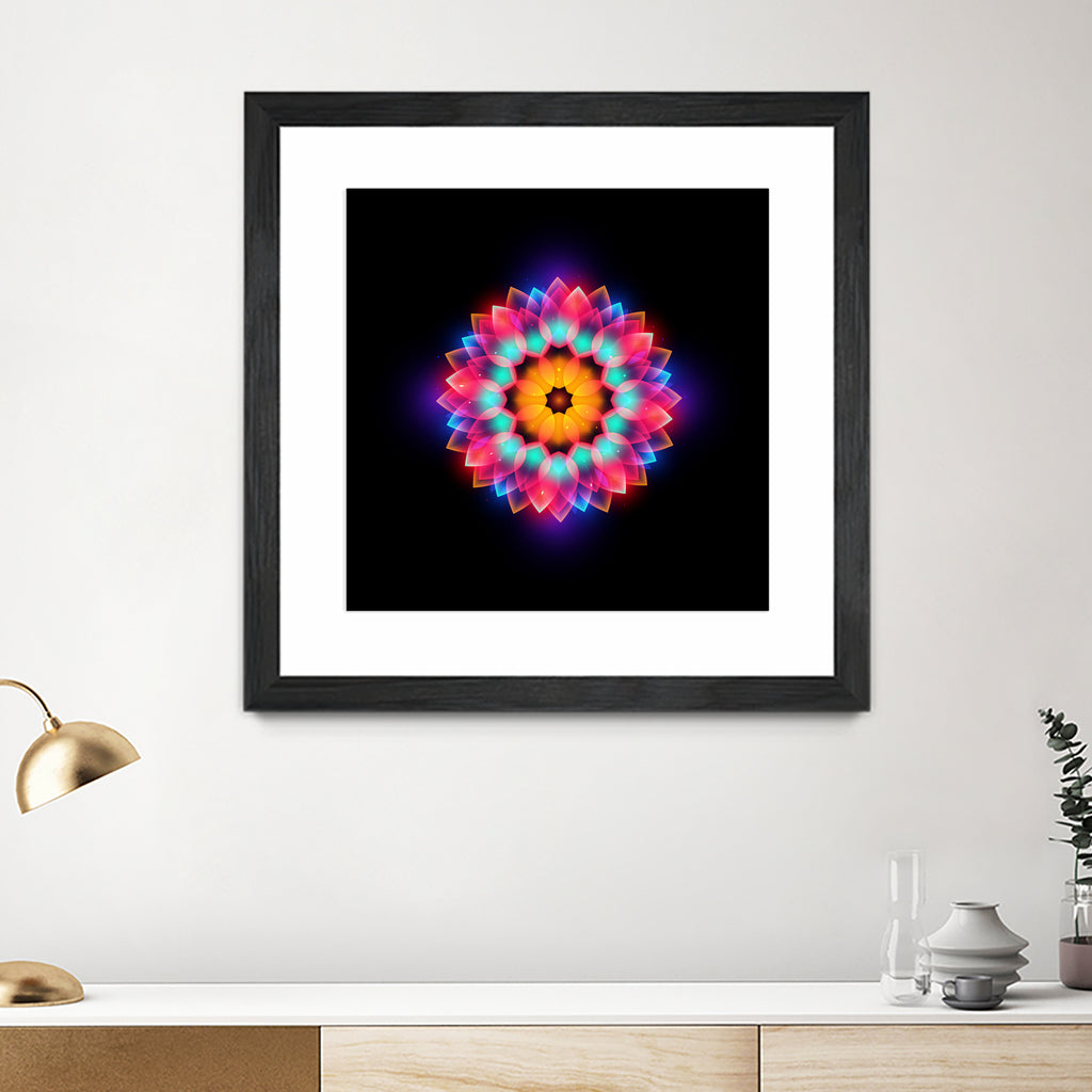 abstract flower3 by Ilya Shapko on GIANT ART - black vector illustration