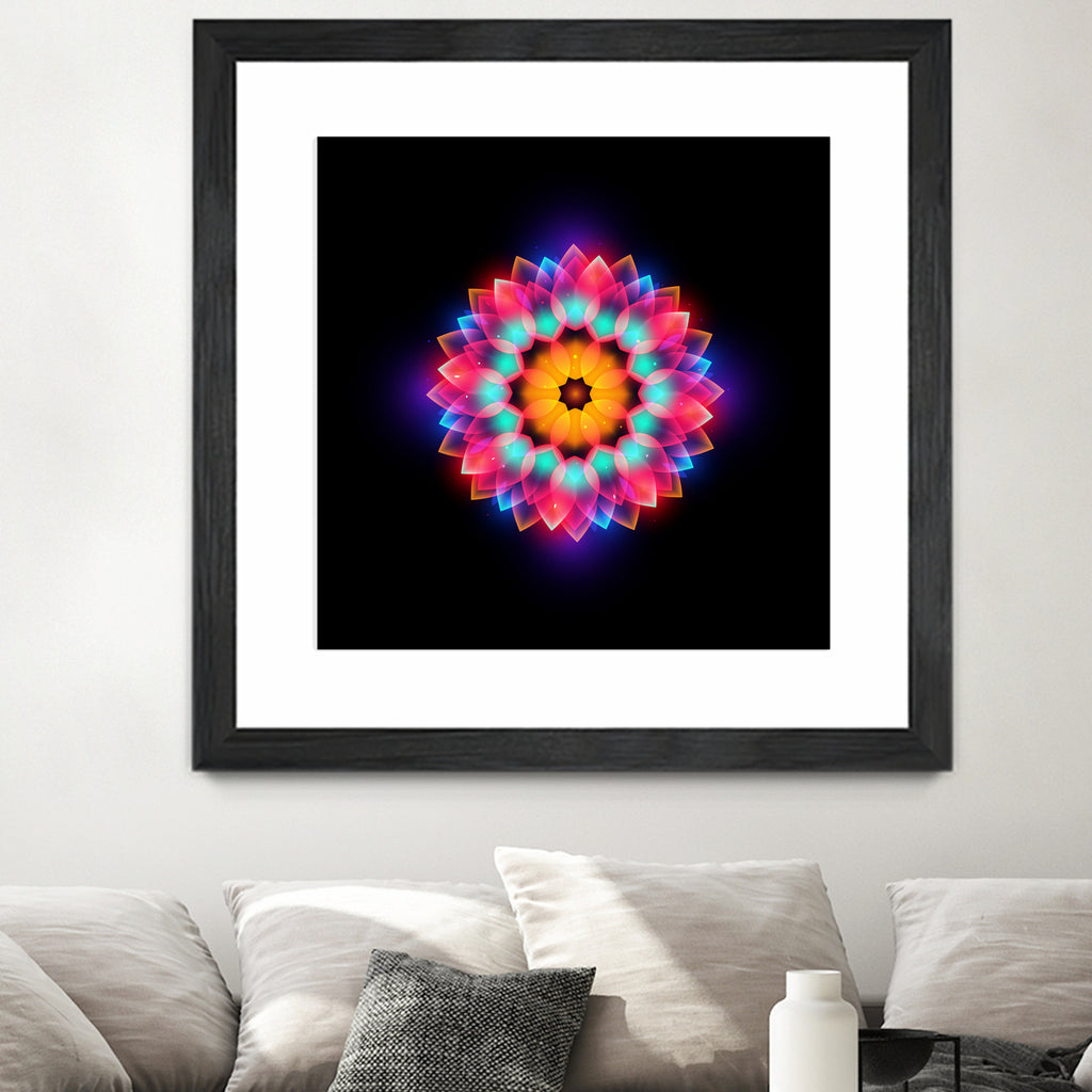 abstract flower3 by Ilya Shapko on GIANT ART - black vector illustration