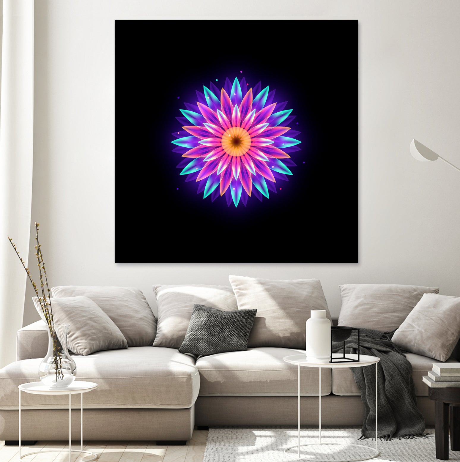 abstract flower1 by Ilya Shapko on GIANT ART - fuchsia vector illustration