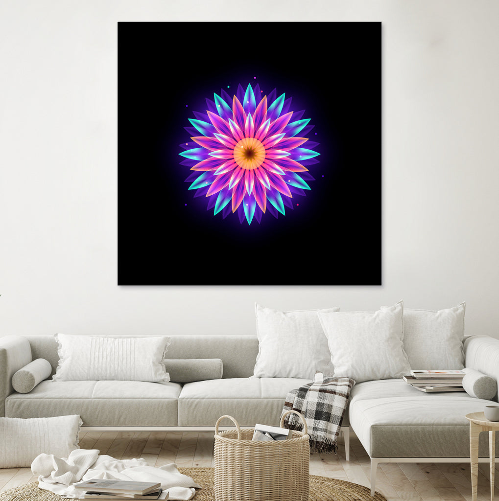 abstract flower1 by Ilya Shapko on GIANT ART - fuchsia vector illustration